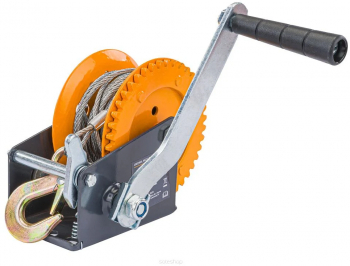 Troliu manual cu cablu de 10 metri si 545kg forta 
