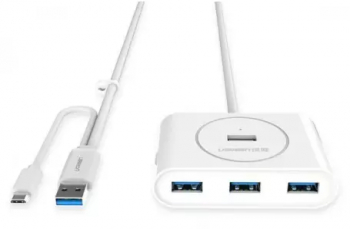 USB 3.0 HUB 4 port with OTG Function Culoare Alb 