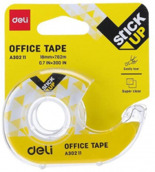 Banda Adeziva cu Dispenser Deli Stick Up 18 mm x 7.62 m 1 Buc - GPA30211 