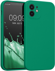 Husa Kwmobile pentru Apple iPhone 12/iPhone 12 Pro Silicon Verde 59351.142 
