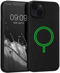Husa Kwmobile pentru Apple iPhone 13 Silicon Negru 58247.01 