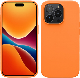 Husa Kwmobile pentru Apple iPhone 14 Pro Silicon Portocaliu 59073.150 