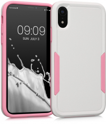 Husa Kwmobile pentru Apple iPhone XR Silicon Alb/Roz 59195.02 