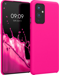 Husa Kwmobile pentru OnePlus 9 Silicon Roz 56040.77 
