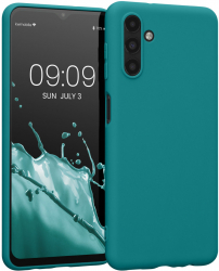 Husa Kwmobile pentru Samsung Galaxy A13 5G Silicon Verde 58919.57