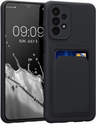 Husa Kwmobile pentru Samsung Galaxy A23 Silicon Negru 58143.01 