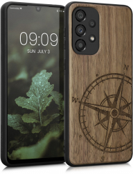 Husa Kwmobile pentru Samsung Galaxy A33 5G Lemn Maro 58316.02 