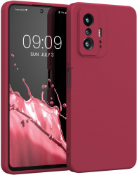 Husa Kwmobile pentru Xiaomi 11T/11T Pro Silicon Rosu 56573.229 