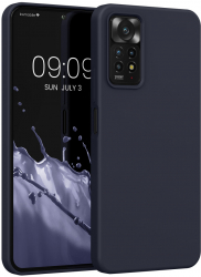 Husa Kwmobile pentru Xiaomi Redmi Note 11 Pro/Redmi Note 11 Pro 5G Silicon Albastru 57373.186 
