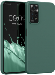 Husa Kwmobile pentru Xiaomi Redmi Note 11 Pro/Redmi Note 11 Pro 5G Silicon Verde 57373.166 