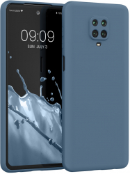 Husa Kwmobile pentru Xiaomi Redmi Note 9S/Redmi Note 9 Pro/Redmi Note 9 Pro Max Silicon Albastru 56562.202 