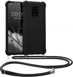 Husa Kwmobile pentru Xiaomi Redmi Note 9S/Redmi Note 9 Pro/Redmi Note 9 Pro Max Silicon Negru 53149.01 