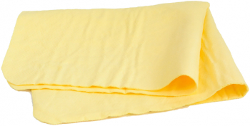 Laveta din piele caprioara chamois 4cars ambalata in tub de plastic Galben