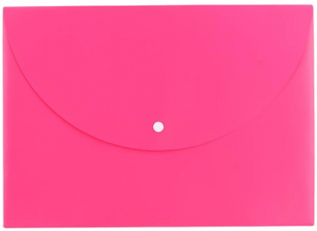 Mapa A4 cu Buton Deli Roz Neon-GP38131RZ 