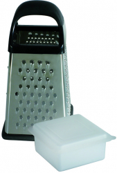 Razatoare 4 fete cu recipient colectare si depozitare 25.5cm inox AMBITION Allora 