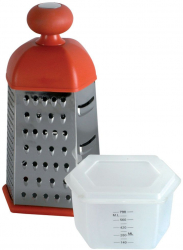 Razatoare 6 fete cu recipient colectare si depozitare 22.5cm inox DOMOTTI Patty 