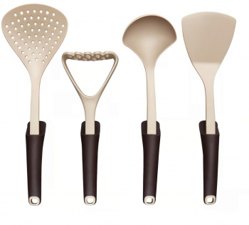 Set ustensile bucatarie 4 piese AMBITION Brown Stone 