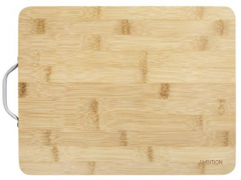 Tocator bambus cu maner aluminiu 31x24cm AMBITION Paloma 