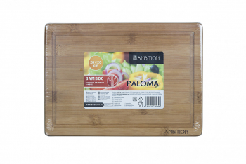 Tocator dreptunghiular din bambus 28x20cm AMBITION Paloma 