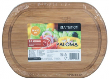Tocator oval din bambus 28x20cm AMBITION Paloma 