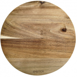 Tocator rotund din lemn de salcam 28cm AMBITION Parma 