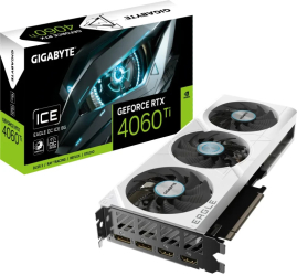 Placa video GIGABYTE GeForce RTX 4060 Ti EAGLE OC ICE 8GB GDDR6 128-bit DLSS 3.0 