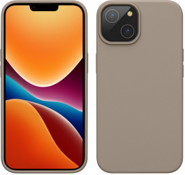 Husa Kwmobile pentru Apple iPhone 14 Silicon Maro 59071.43 