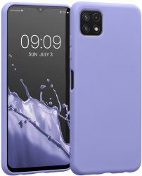 Husa Kwmobile pentru Samsung Galaxy A22 5G Silicon Albastru 58471.108 