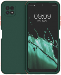Husa Kwmobile pentru Samsung Galaxy A22 5G Silicon Verde 56346.80 