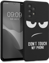Husa Kwmobile pentru Samsung Galaxy A33 5G Silicon Negru/Alb 58244.01 