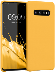 Husa Kwmobile pentru Samsung Galaxy S10 Plus Silicon Galben 49028.191 