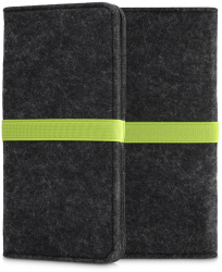 Husa Universala Kwmobile marime XL - 6 8 inch Microfibra Gri/Verde 58046.03 