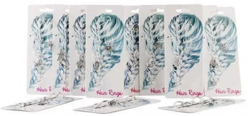 Set 10 inele pentru par metal 