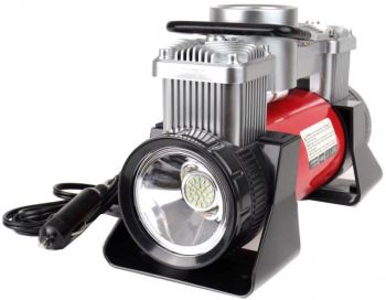 Compresor aer 12V 10bar 60l/min cu lanterna si geanta Amio 02640