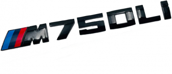 Emblema M 750Li negru pentru BMW 