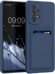 Husa Kwmobile pentru Samsung Galaxy A53 5G Silicon Albastru 58146.17 