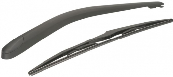 Set Brat stergator luneta capac si lamela stergator 5D compatibil RENAULT LAGUNA II BG0/1 03.2001 - 12.2007 negru 