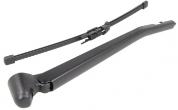 Set Brat stergator luneta capac si lamela stergator compatibil BMW seria 1 E87 06.2004 - 06.2011 negru 