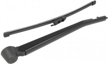 Set Brat stergator luneta capac si lamela stergator compatibil BMW X1 E84 09.2009 - 06.2015 negru 