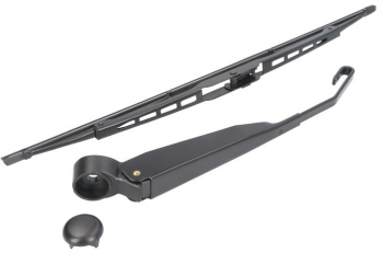 Set Brat stergator luneta capac si lamela stergator compatibil LANCIA VOYAGER MPV 404 09.2011 - 12.2014 negru 