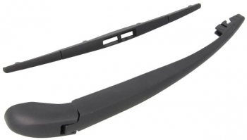 Set Brat stergator luneta capac si lamela stergator compatibil MAZDA 2 DE DH 07.2007 - 06.2015 negru 