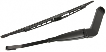 Set Brat stergator luneta capac si lamela stergator compatibil NISSAN X-TRAIL T30 06.2001 - 01.2013 negru 