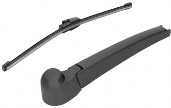 Set Brat stergator luneta capac si lamela stergator compatibil SEAT LEON 1P1 02.2010 - 12.2012 negru 