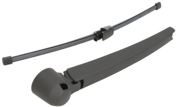 Set Brat stergator luneta capac si lamela stergator compatibil VW GOLF VI 5K1 04.2009 - 11.2012 negru 