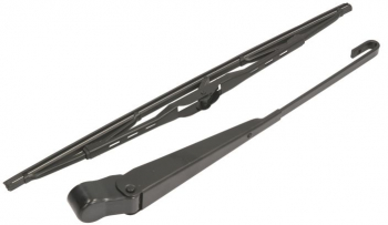 Set brat stergator luneta cu capac si lamela stergator compatibil PEUGEOT 206 HATCHBACK 1998 - 2009 negru 