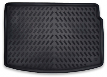 Covor pentru Portbagaj tip Tavita Compatibil Renault Clio V Hatchback 2019- Material Flexibil Negru 