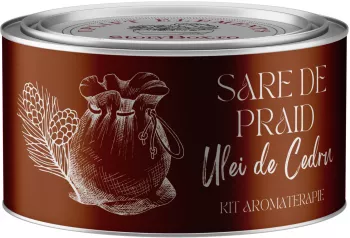 Difuzor Aromaterapie cu Sare de Praid si Ulei de Cedru 