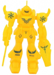 Figurina robotel de jucarie galben