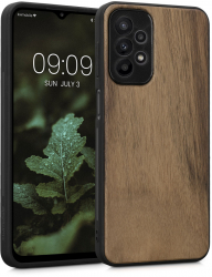 Husa Kwmobile pentru Samsung Galaxy A23 Lemn Maro 57994.18 