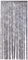 Perdea usa 90x210 cm 21 siraguri Chenille brown/white 